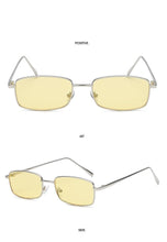 Load image into Gallery viewer, Vintage Slender Square Sunglasses Classic Small Frame New Square Shape  Sunglasses For Men In High-quality Metal Frame Sunglasses For Men New Vintage Sunglasses
