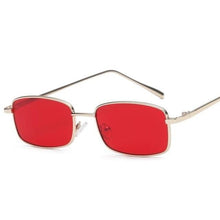 Load image into Gallery viewer, Vintage Slender Square Sunglasses Classic Small Frame New Square Shape  Sunglasses For Men In High-quality Metal Frame Sunglasses For Men New Vintage Sunglasses
