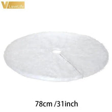 Load image into Gallery viewer, Christmas Tree Decor Snowflake Carpet White Christmas Tree Skirt Fur Skirt For Xmas Decorations Xmas Christmas Decorations For Home
