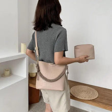 Load image into Gallery viewer, Vintage Style Fashionable Women's bucket bag Stone Pattern Shoulder Bag For Ladies Diagonal Female Bag
