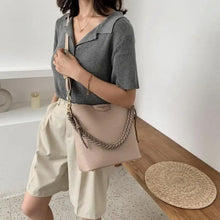 Load image into Gallery viewer, Vintage Style Fashionable Women's bucket bag Stone Pattern Shoulder Bag For Ladies Diagonal Female Bag
