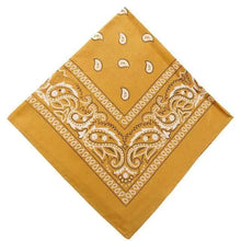 Load image into Gallery viewer, Vintage Style Print Bandana Hair Bands for Girls Women Headband Square Scarf Face Mask Cross Turban Bandanas Headwear
