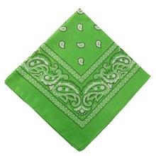 Load image into Gallery viewer, Vintage Style Print Bandana Hair Bands for Girls Women Headband Square Scarf Face Mask Cross Turban Bandanas Headwear
