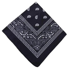 Load image into Gallery viewer, Vintage Style Print Bandana Hair Bands for Girls Women Headband Square Scarf Face Mask Cross Turban Bandanas Headwear

