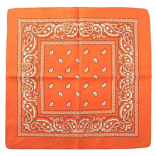 Load image into Gallery viewer, Vintage Style Print Bandana Hair Bands for Girls Women Headband Square Scarf Face Mask Cross Turban Bandanas Headwear
