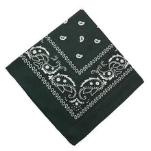 Load image into Gallery viewer, Vintage Style Print Bandana Hair Bands for Girls Women Headband Square Scarf Face Mask Cross Turban Bandanas Headwear

