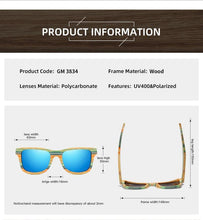 Load image into Gallery viewer, Vintage Wooden Frame Summer Wood Sunglasses Polarized For Women And  Men Vintage Design Wooden Sun Glasses Sunglasses For Men
