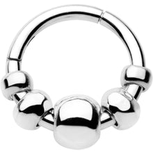 Load image into Gallery viewer, 16G 5/16 Chunky Beads Hinged Segment Ring
