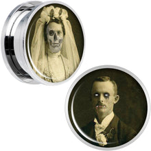 将图片加载到图库查看器，Undead Bride and Groom Halloween Plug Set 20mm
