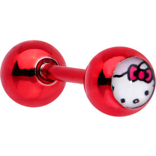 Load image into Gallery viewer, Officially Licensed Hello Kitty Cat Red Anodized Cartilage Tragus Earring
