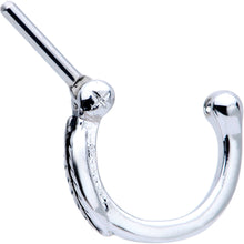 Load image into Gallery viewer, 16G 5/16 Leafy Fall Hinged Cartilage Clicker
