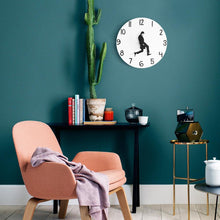 Load image into Gallery viewer, Wall Clock Silly Walk Wall Clock Comedy Creative Artwork Sweep Seconds Silent Funny Modern Silent Wall Watch Clock for Living Room Decor  Comedian Home Decor Novelty Wall Watch Funny Walking Silent Mute Clock
