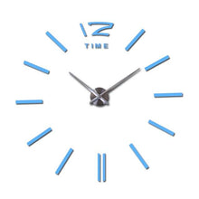 Load image into Gallery viewer, Wall Clock Watch Clocks 3D Frameless Wall Clock Large Stickers Wall Decoration for Living Room Bedroom 3D Acrylic Mirror Stickers Living Room Quartz Needle Europe
