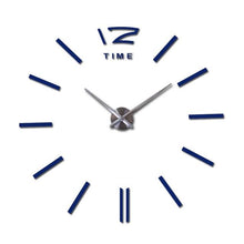 Load image into Gallery viewer, Wall Clock Watch Clocks 3D Frameless Wall Clock Large Stickers Wall Decoration for Living Room Bedroom 3D Acrylic Mirror Stickers Living Room Quartz Needle Europe
