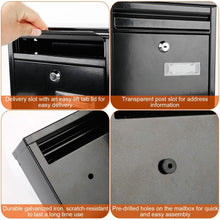 Load image into Gallery viewer, Wall Mount Mailbox Lockable Galvanized Iron Letter Post Box
