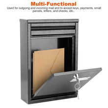 Load image into Gallery viewer, Wall Mount Mailbox Lockable Galvanized Iron Letter Post Box
