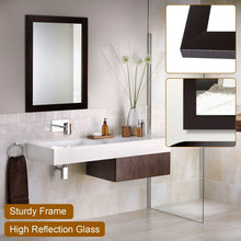 Load image into Gallery viewer, Wall Mount Mirror Wood-Like Frame Rectangle Modern Hanging Mirror
