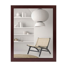 Load image into Gallery viewer, Wall Mount Mirror Wood-Like Frame Rectangle Modern Hanging Mirror
