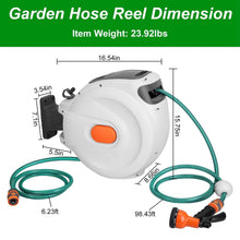 Load image into Gallery viewer, Wall Mounted Automatic Retractable Garden Hose Reel
