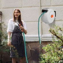 Load image into Gallery viewer, Wall Mounted Automatic Retractable Garden Hose Reel
