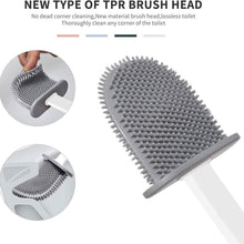 Load image into Gallery viewer, Wall Mounted Silicone Bathroom Brush and Holder Set
