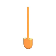 将图片加载到图库查看器，Wall-Mounted Silicone Toilet Brush Wash Toilet Accessories With Holder Soft Bristles Brushes Set Bathroom Cleaning Tool Toilet Brush Set Silicone Toilet Brush With Holder Wall Mounted With Toilet Bowl Brush And Holder Bendable Brush Head Holder
