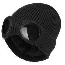 Load image into Gallery viewer, Warm Classic Unisex Wool Knitted Goggles Beanie Comfortable Winter Stylish Hat Outdoor Sports Cap For Men Women New Fashion Multi Function Caps
