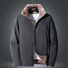 Load image into Gallery viewer, Warm Comfortable Men Winter Windproof Warm Thick Fleece Jacket Men Fashion Casual Coat Unique Design Warm Men's Jacket Men Autumn Outdoor Classic Soft Jacket For Hiking Fishing Travel
