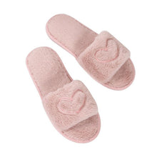 Load image into Gallery viewer, Warm Fluffy Slippers Women Faux Fur Slipper Indoor Floor Slides Flat Soft Furry House Warm Comfortable Fuzzy Furry Bedroom Slippers Indoor Cozy Memory Foam Anti-Slip Flip Flops
