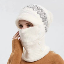 Load image into Gallery viewer, Warm Knitted Beanie Hat and Neck Warmer Set
