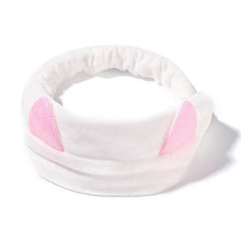 将图片加载到图库查看器，Wash Face Women Girls Hairbands Soft Warm Coral Fleece Bow Animal Ears Headbands Headwear Hair Bands Turban Gorgeous Hair Accessories For Women
