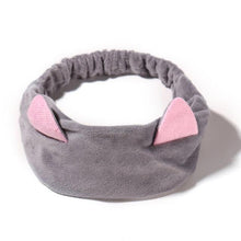 将图片加载到图库查看器，Wash Face Women Girls Hairbands Soft Warm Coral Fleece Bow Animal Ears Headbands Headwear Hair Bands Turban Gorgeous Hair Accessories For Women
