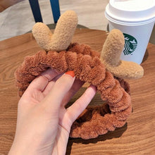 将图片加载到图库查看器，Wash Face Women Girls Hairbands Soft Warm Coral Fleece Bow Animal Ears Headbands Headwear Hair Bands Turban Gorgeous Hair Accessories For Women
