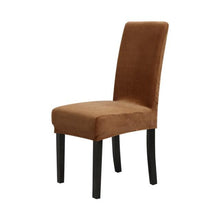 Load image into Gallery viewer, Washable Elastic Seat Parsons Chair Covers Thick Chair Cover Washable Elastic Winter Warm Chair Protector Case Kitchen Restaurant  Washable Spandex Kitchen Chair Covers for Dining Room Christmas Decoration Holiday Party
