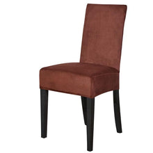 Load image into Gallery viewer, Washable Elastic Seat Parsons Chair Covers Thick Chair Cover Washable Elastic Winter Warm Chair Protector Case Kitchen Restaurant  Washable Spandex Kitchen Chair Covers for Dining Room Christmas Decoration Holiday Party
