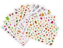 将图片加载到图库查看器，Water Decal Nail Art Decorations Nail Sticker Tattoo Full Cover Beauty Decals Manicure Supplies Accessories  Women Kids Girls Manicure Decoration Nail Art Supplies 3D Self-Adhesive Nail Decals Designer Nail Stickers for Acrylic Nails
