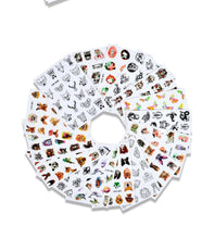 将图片加载到图库查看器，Water Decal Nail Art Decorations Nail Sticker Tattoo Full Cover Beauty Decals Manicure Supplies Accessories  Women Kids Girls Manicure Decoration Nail Art Supplies 3D Self-Adhesive Nail Decals Designer Nail Stickers for Acrylic Nails
