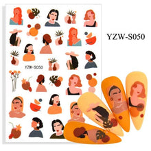 将图片加载到图库查看器，Water Decal Nail Art Decorations Nail Sticker Tattoo Full Cover Beauty Decals Manicure Supplies Accessories  Women Kids Girls Manicure Decoration Nail Art Supplies 3D Self-Adhesive Nail Decals Designer Nail Stickers for Acrylic Nails
