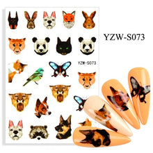 将图片加载到图库查看器，Water Decal Nail Art Decorations Nail Sticker Tattoo Full Cover Beauty Decals Manicure Supplies Accessories  Women Kids Girls Manicure Decoration Nail Art Supplies 3D Self-Adhesive Nail Decals Designer Nail Stickers for Acrylic Nails
