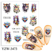 将图片加载到图库查看器，Water Decal Nail Art Decorations Nail Sticker Tattoo Full Cover Beauty Decals Manicure Supplies Accessories  Women Kids Girls Manicure Decoration Nail Art Supplies 3D Self-Adhesive Nail Decals Designer Nail Stickers for Acrylic Nails
