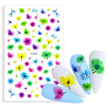 将图片加载到图库查看器，Water Decal Nail Art Decorations Nail Sticker Tattoo Full Cover Beauty Decals Manicure Supplies Accessories  Women Kids Girls Manicure Decoration Nail Art Supplies 3D Self-Adhesive Nail Decals Designer Nail Stickers for Acrylic Nails
