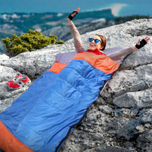 Load image into Gallery viewer, Water Resistant Camping Cotton Liner Sleeping Bag with Sack
