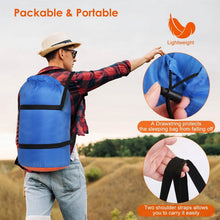 Load image into Gallery viewer, Water Resistant Camping Cotton Liner Sleeping Bag with Sack
