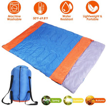 Load image into Gallery viewer, Water Resistant Camping Cotton Liner Sleeping Bag with Sack
