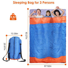 Load image into Gallery viewer, Water Resistant Camping Cotton Liner Sleeping Bag with Sack
