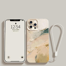 将图片加载到图库查看器，Watercolor Painting Phone Case For Xiaomi Mi 11 Lite 12 11T 10T Poco X4 M4 Pro X3 Redmi 10C Note 11 11S 10 9 With Lanyard Cover Aesthetic New Design Shockproof Unique Soft Bumper Case Cover

