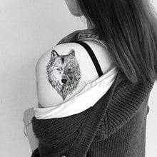 Load image into Gallery viewer, Waterproof Animal Temporary Tattoo Sticker Wolf Modern Tatoo Foot Neck Luxury Tattoos For Men Women

