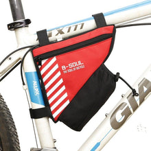 将图片加载到图库查看器，Waterproof Bicycle Bag Bike Triangle Bag For Bicycle Front Frame Bag Bike Bag Cycling Top Tube Bag Bicycle Bottle Bag Bike Storage Frame Bag Bicycle Front Tube Triangle Water Resistant Cycling Pack Strap On Pouch Bike Accessories Tool Accessible
