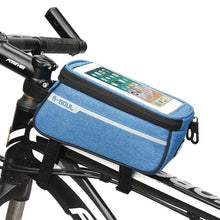 Load image into Gallery viewer, Waterproof Bicycle Bag Nylon Bike Cycling Cell Mobile Phone Bag Case  Bicycle  Front Tube Bags Accessories Bike Phone Front Frame Bag Bicycle Bag Waterproof Bike Phone Mount  Bag Bike Phone Case Holder Accessories Cycling Pouch Compatible With Phone
