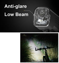 将图片加载到图库查看器，Waterproof Bike Light Set USB High/Low Beam Bicycle Lamp Headlight LED Cycling Flashlight Super Bright Bicycle Front Headlight 5 Light Modes Large Capacity Battery With Power Bank Function 1000 Lumen
